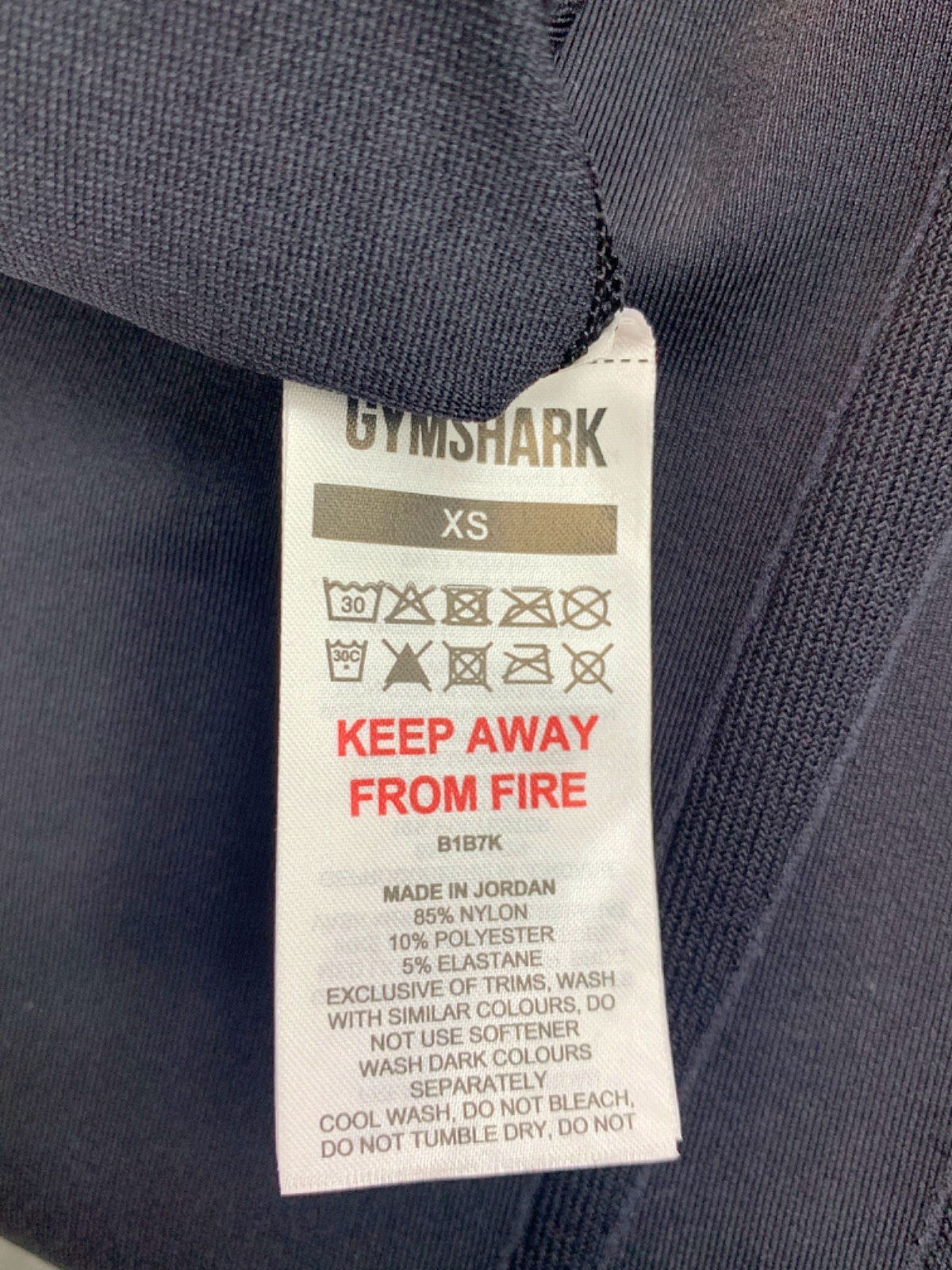 Gymshark Black Leggings UK XS