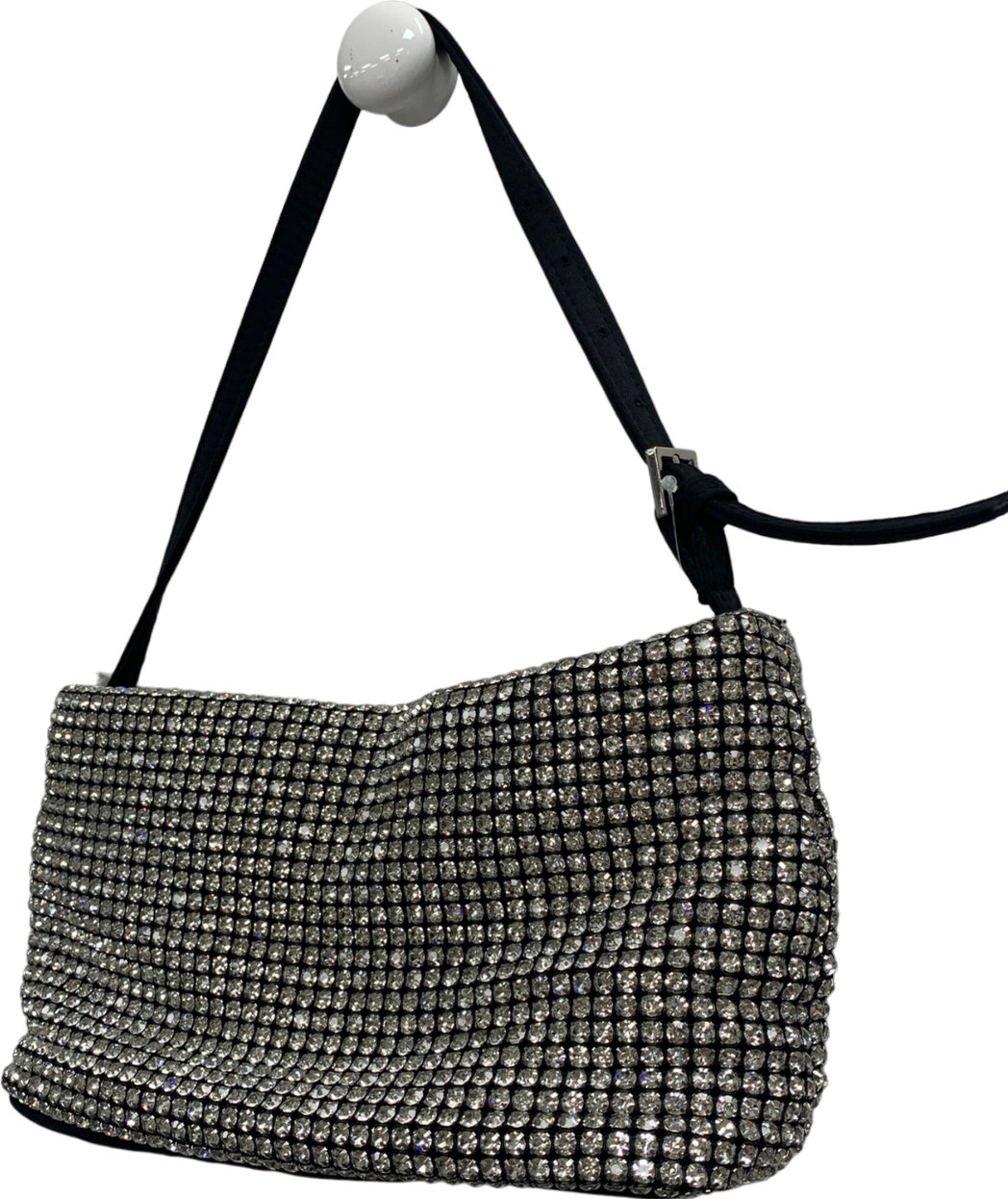 Whistles Black Gem Clutch Bag