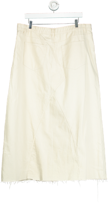 Simply Be Beige Denim Skirt UK 18