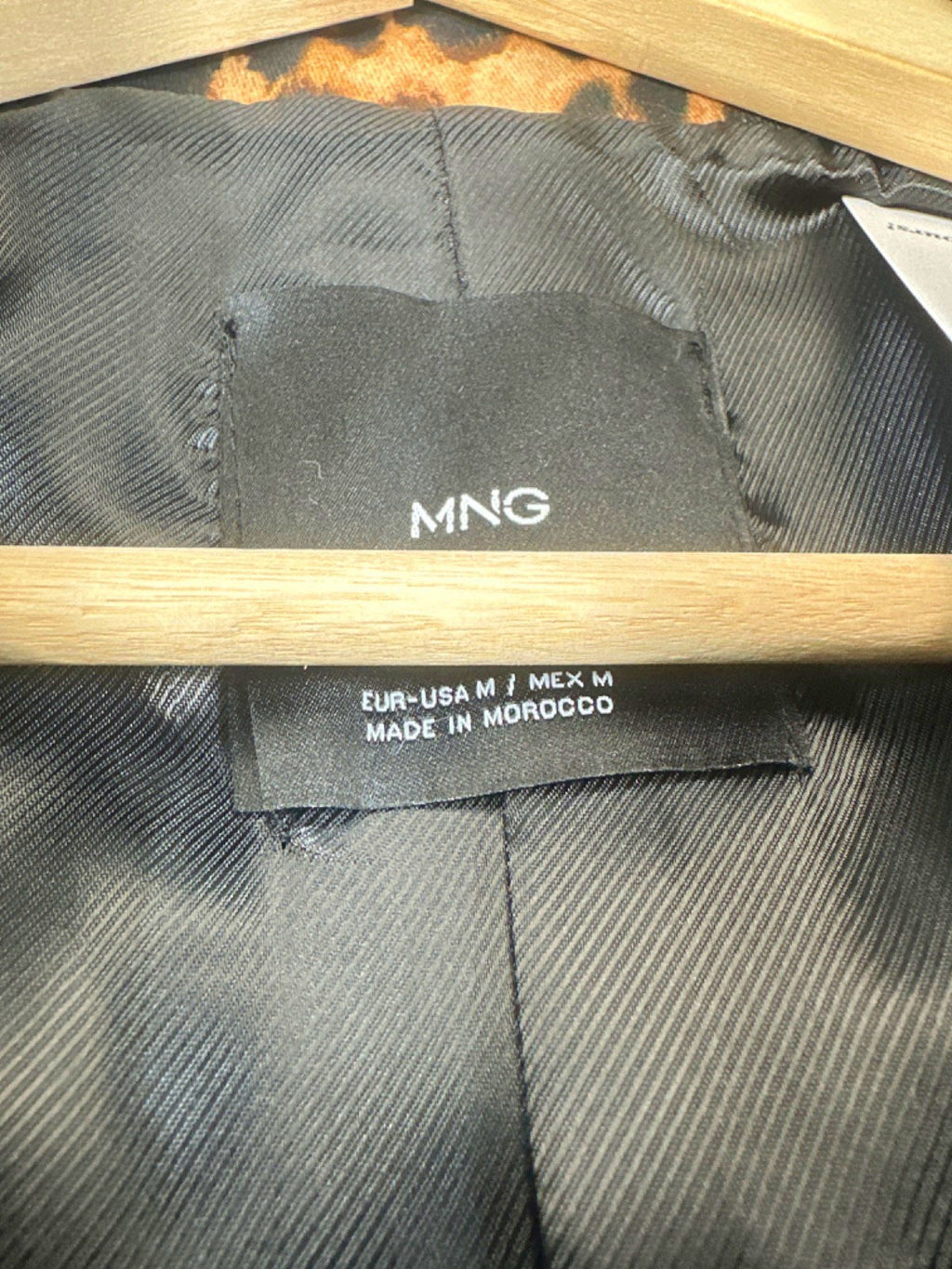 Mango Leopard Print Coat UK M