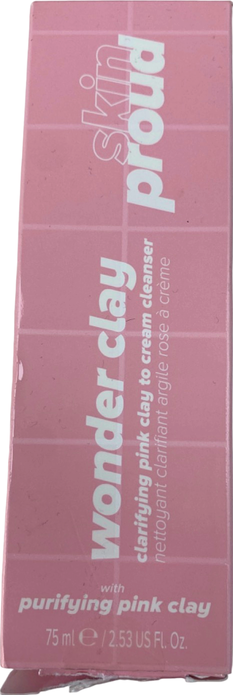 Skin Proud Wonder Clay Clarifying Pink Clay to Cream Cleanser 75ml