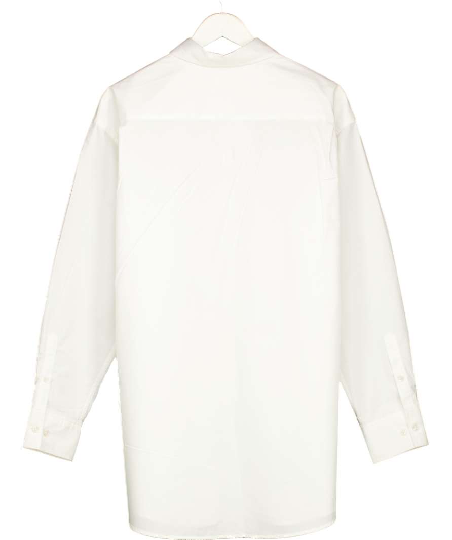 Filippa K White Poplin Shirt 100% Organic Cotton UK S