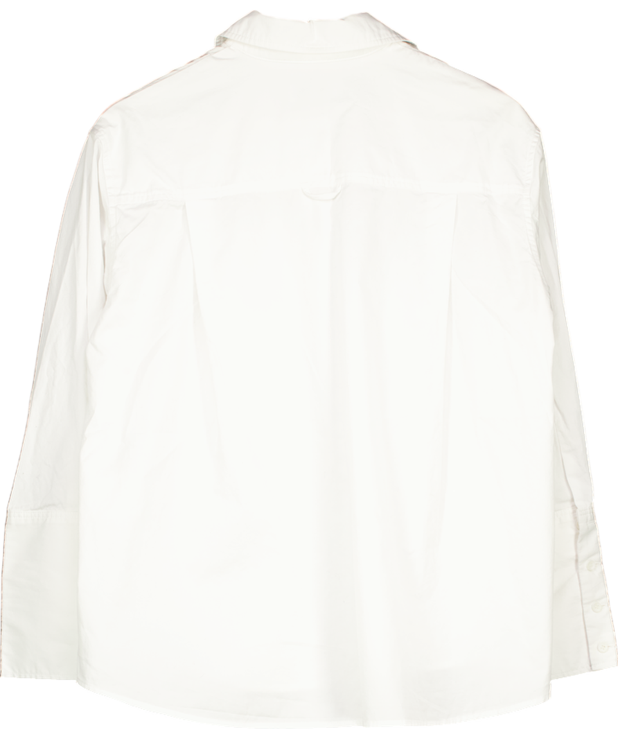 Marcela London White 100% Cotton Poplin Shirt One Size