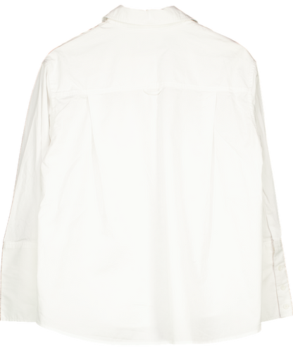 Marcela London White 100% Cotton Poplin Shirt One Size