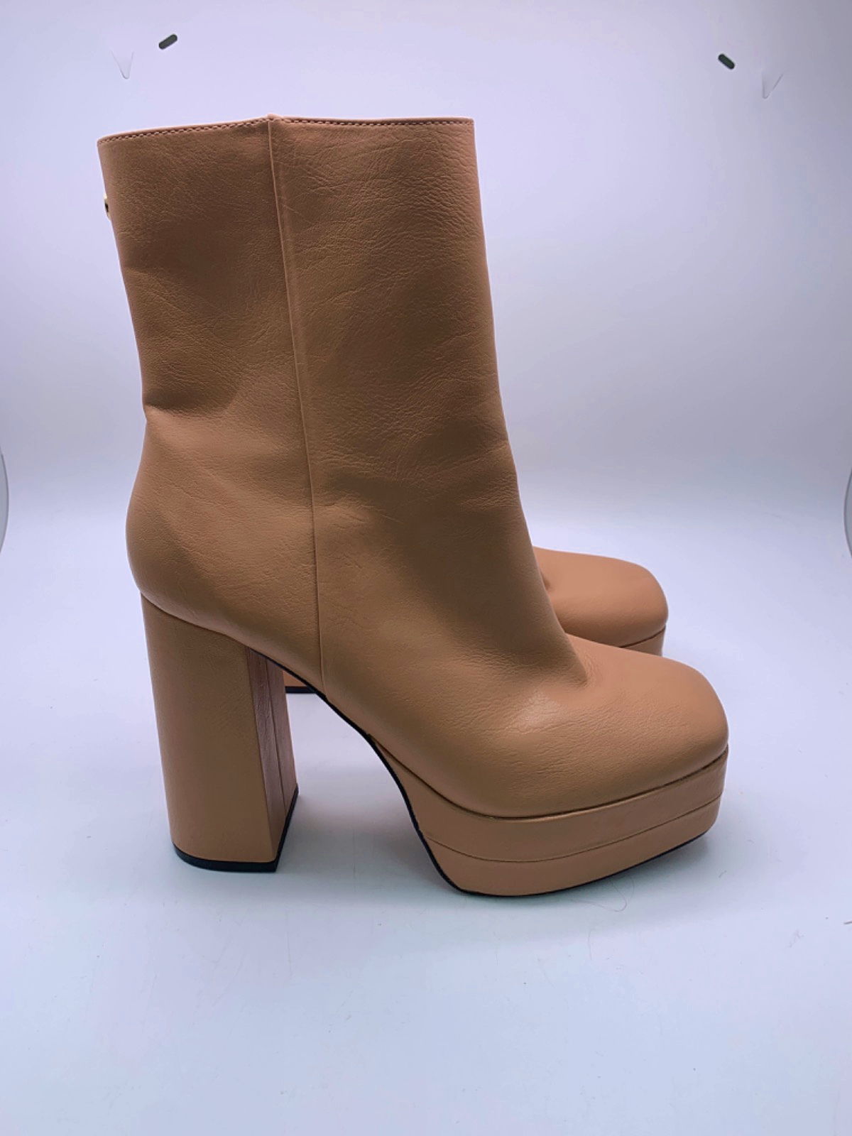 River Island Beige Lara Platform Boots UK 8 EU 41