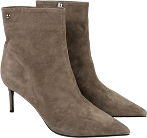 DANIEL Swift Mink Beige Suede Mid Heel Ankle Boots UK 6 EU 39