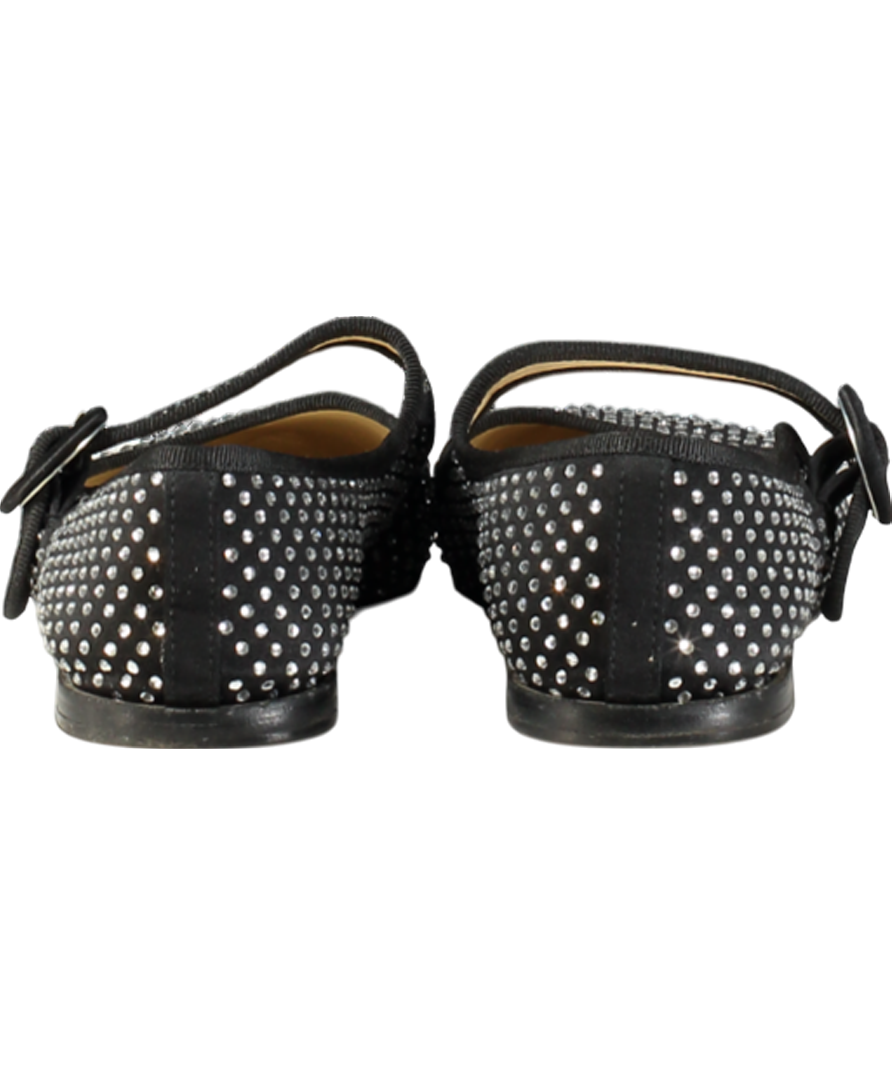 Repetto Paris Black Crystal Embellished Georgia Square-toe Mary Janes UK 5.5 EU 38.5 👠