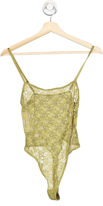 Out From Under Olive Green Lace Bodysuit SP