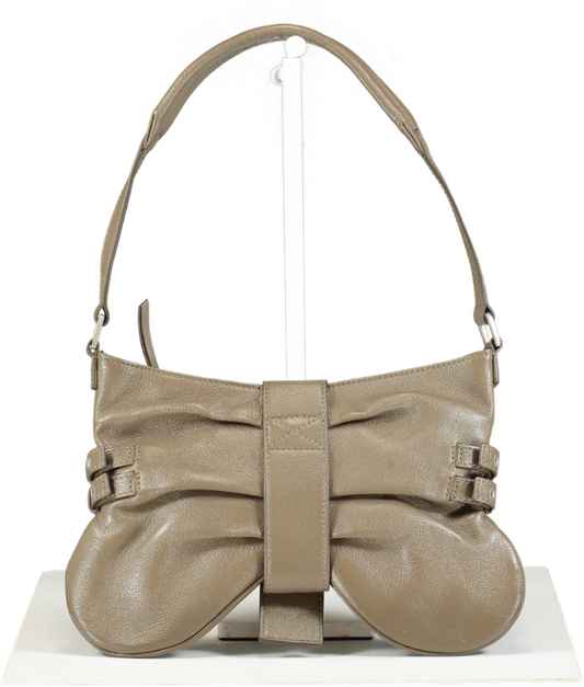 Blumarine Beige Leather Butterfly Handbag