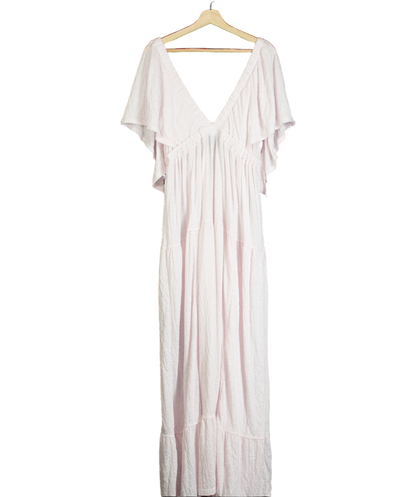 Free People Pink Beach La La Maxi Dress UK L