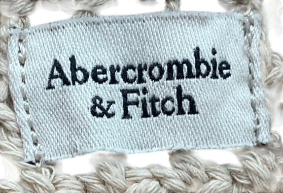 Abercrombie & Fitch Cream Crochet-style Tote Bag One Size