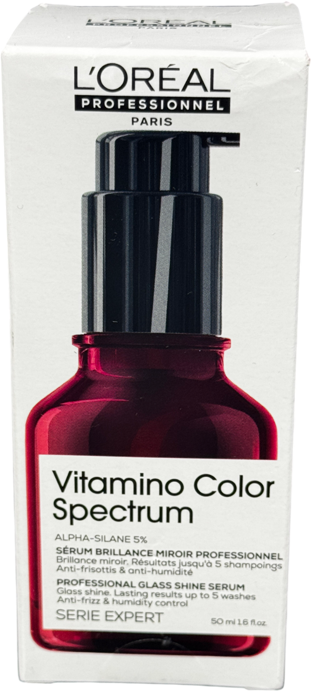 L'Oreal Vitamino Colour Spectrum Glass Shine Serum 50ml, Anti-frizz, Anti-humidity Treatment 50ML