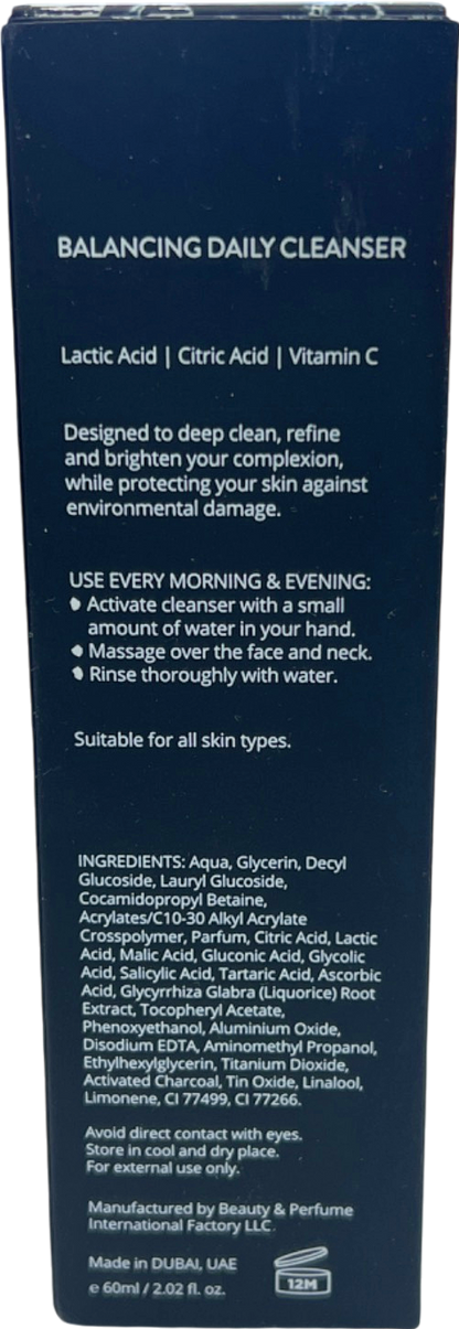 Obsidian Balancing Daily Cleanser  60ml