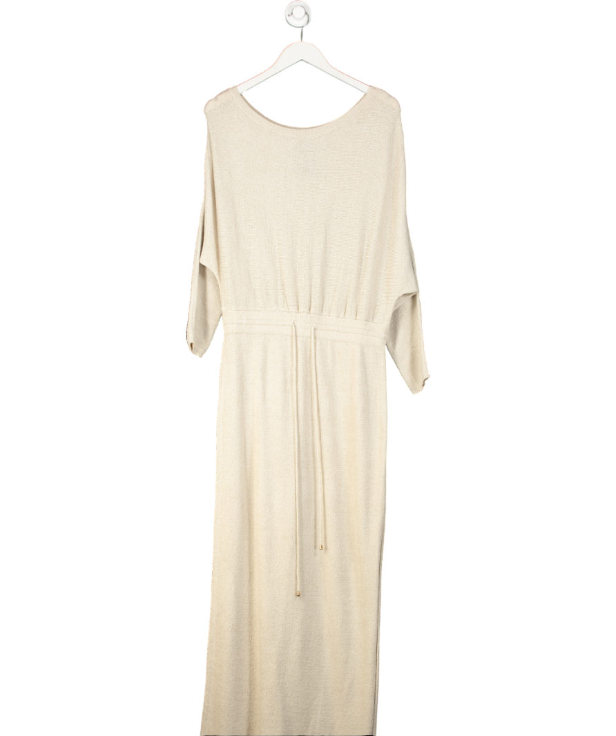 Seven Wonder Cream Florida Scoop Knitted Maxi Dress UK M