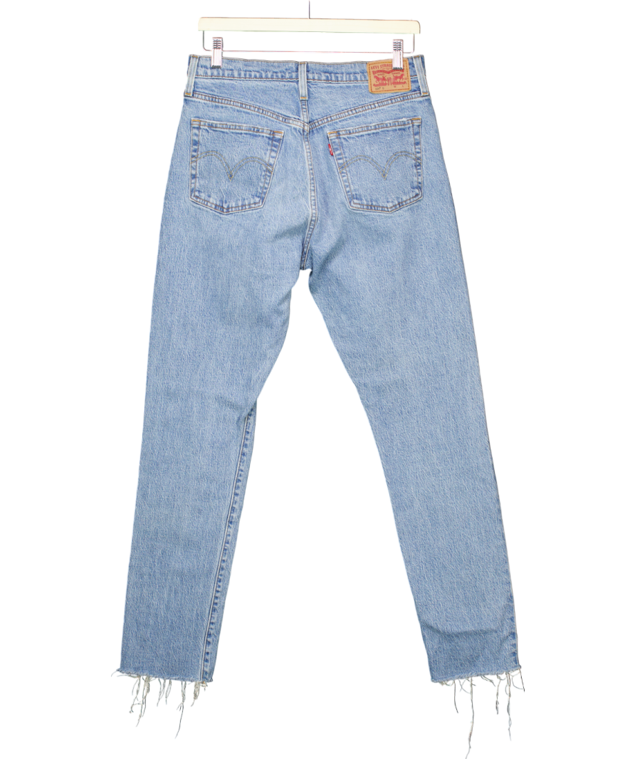 levis Blue 501 Ripped Skinny Jeans W29