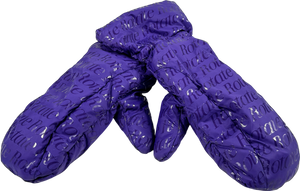 ROTATE BIRGER CHRISTENSEN Purple Logo Mittens One Size