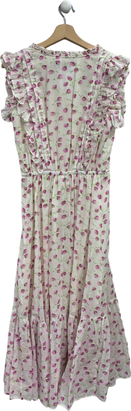 Ralph lauren white floral dress best sale