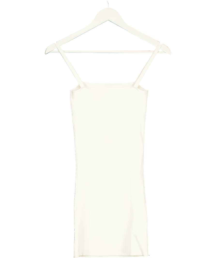 SIR. The Label Cream Ribbed Knit Mini Dress UK 8