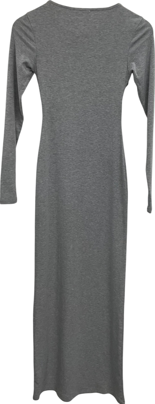 4th & Reckless Grey Bust Detail Maxi Dress UK 6