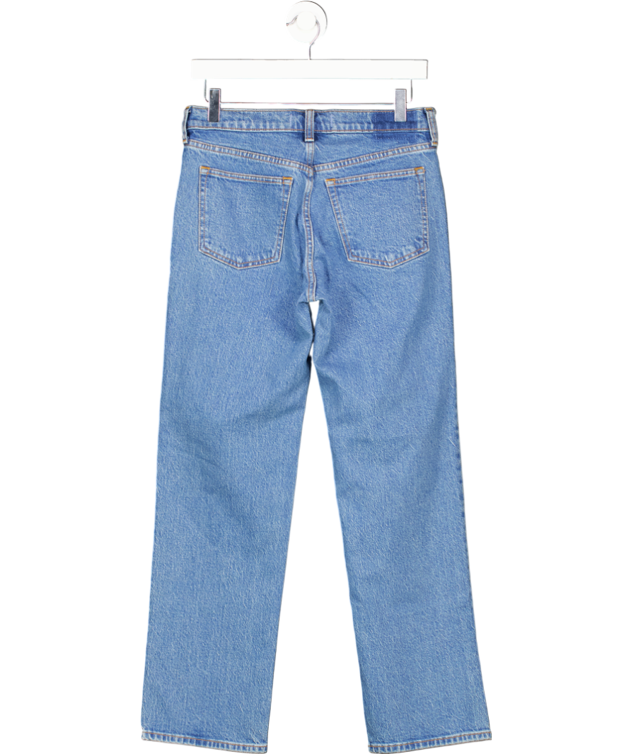 Abercrombie & Fitch Mid Blue Mid Rise 90s Straight Jeans - Short Length W26