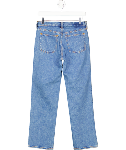 Abercrombie & Fitch Mid Blue Mid Rise 90s Straight Jeans - Short Length W26