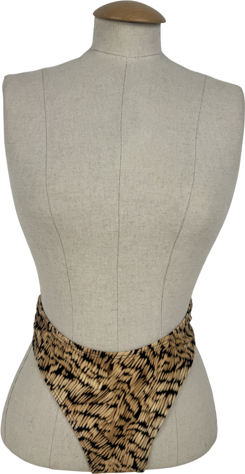 4th & Reckless Brown Dori Bikini Bottoms UK 6