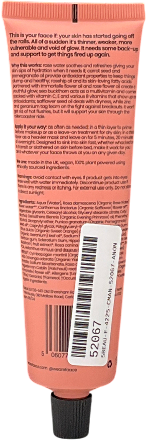 faace Menopause Faace Daily Face Cream Treatment Mask 100ml