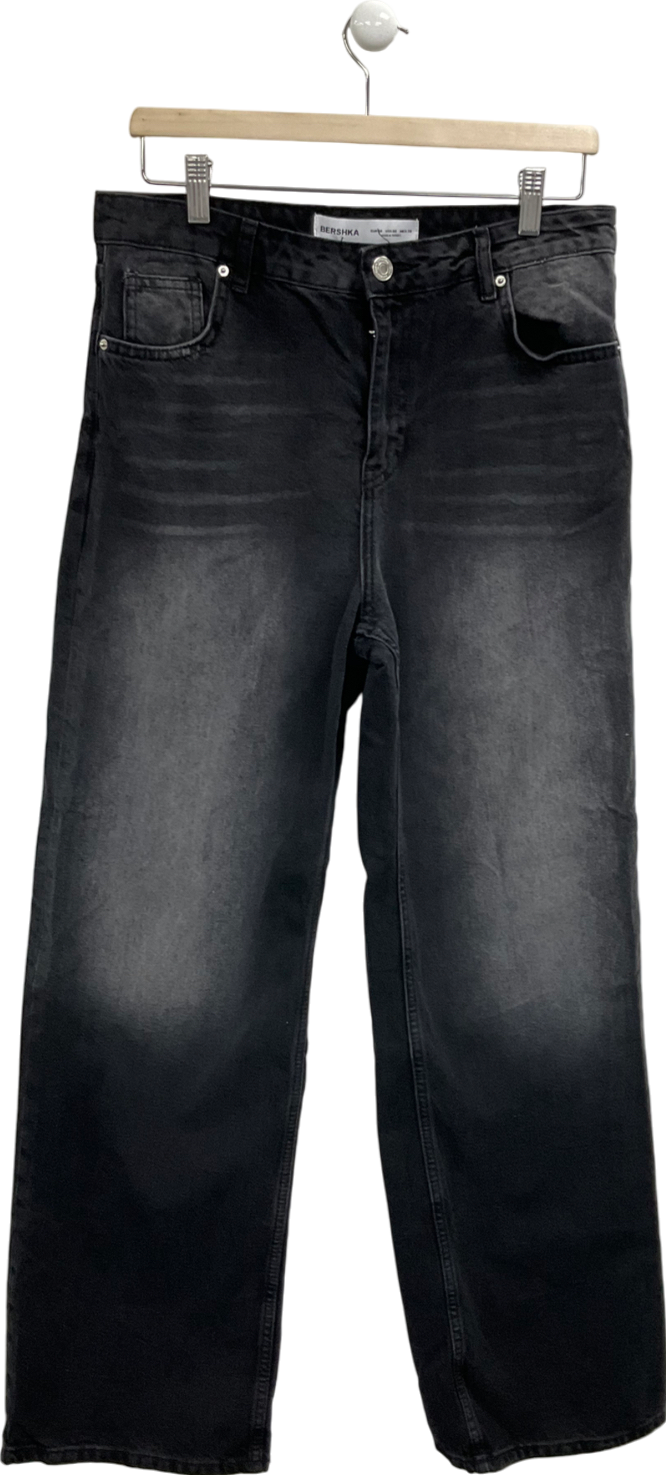 Bershka Black Straight Leg Jeans UK 10