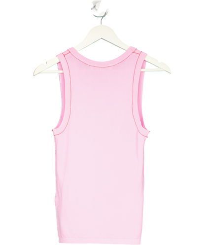 ZARA Pink Polyamide Top With Wide Straps UK 8