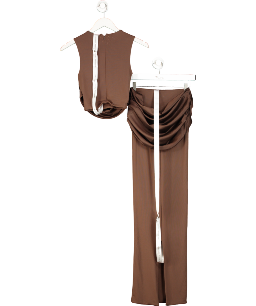 wanderdoll Brown Kole Satin Co-ord UK XS