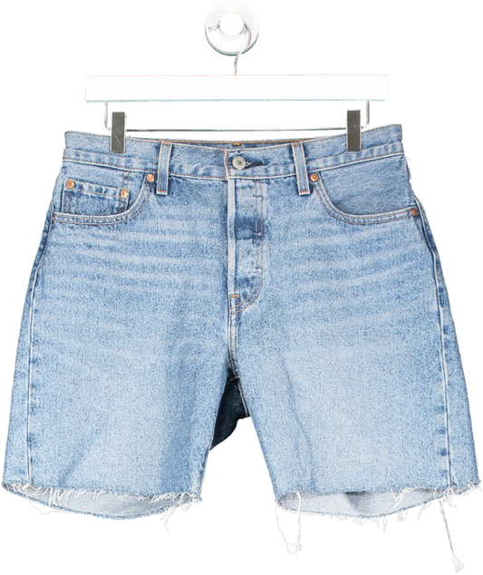 levis Blue 501 Jean Shorts UK S