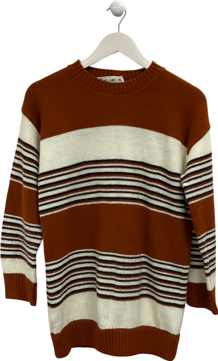 Garland Brown Striped Jumper UK S/M