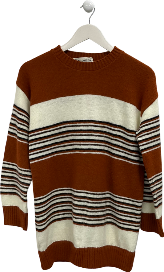 Garland Brown Striped Jumper UK S/M