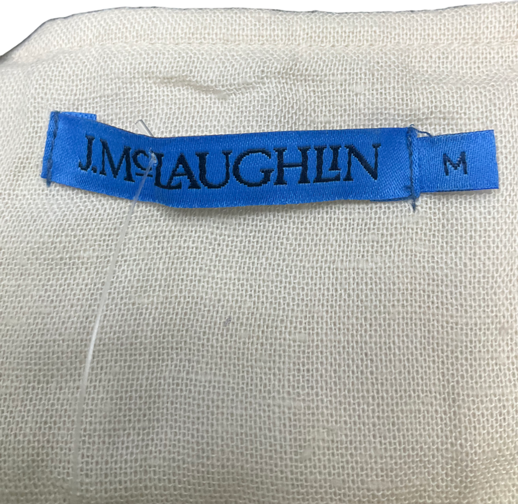 J.Mclaughlin Beige Solid Idella Embroidered Quilted Jacket UK M