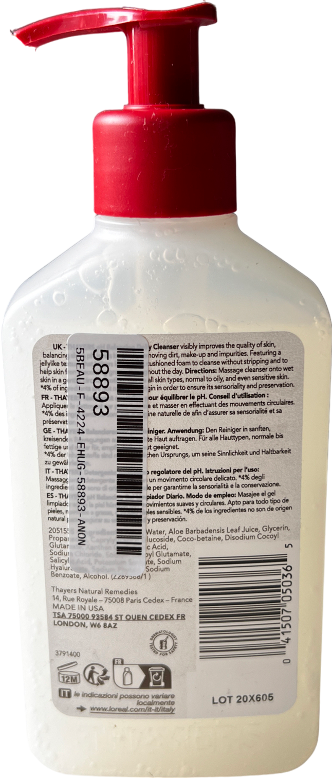 thayer Ph Balancing Daily Cleanser With Aloe Vera 237