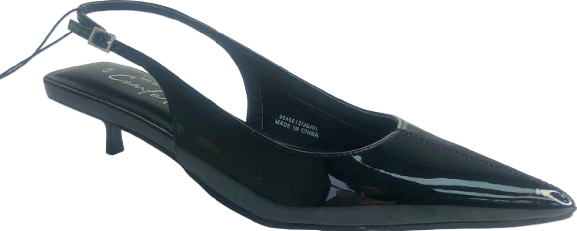 New Look Black Slingback Heels UK 4