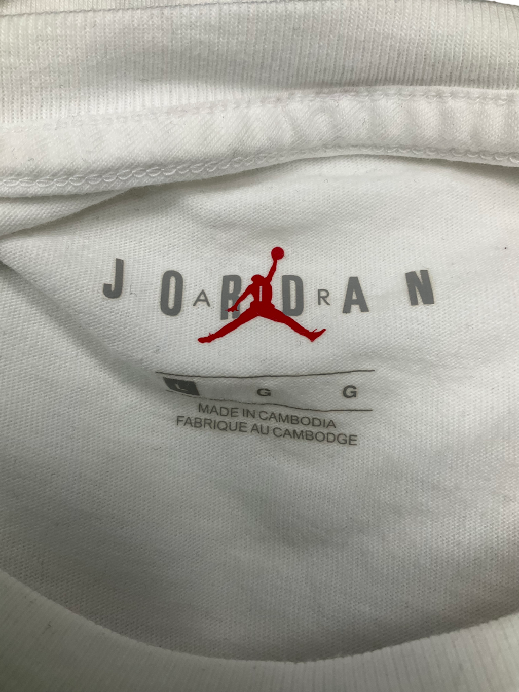 Nike White Air Jordan T Shirt UK L