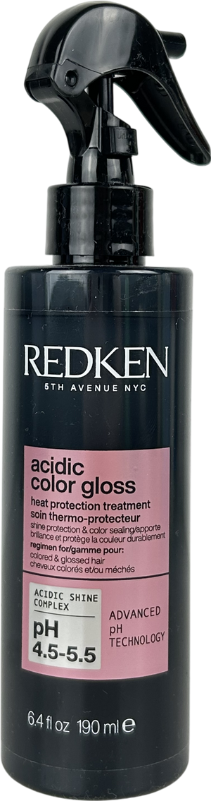 RedKen Acidic Color Gloss Heat Protection Treatment 230°c On 190ml