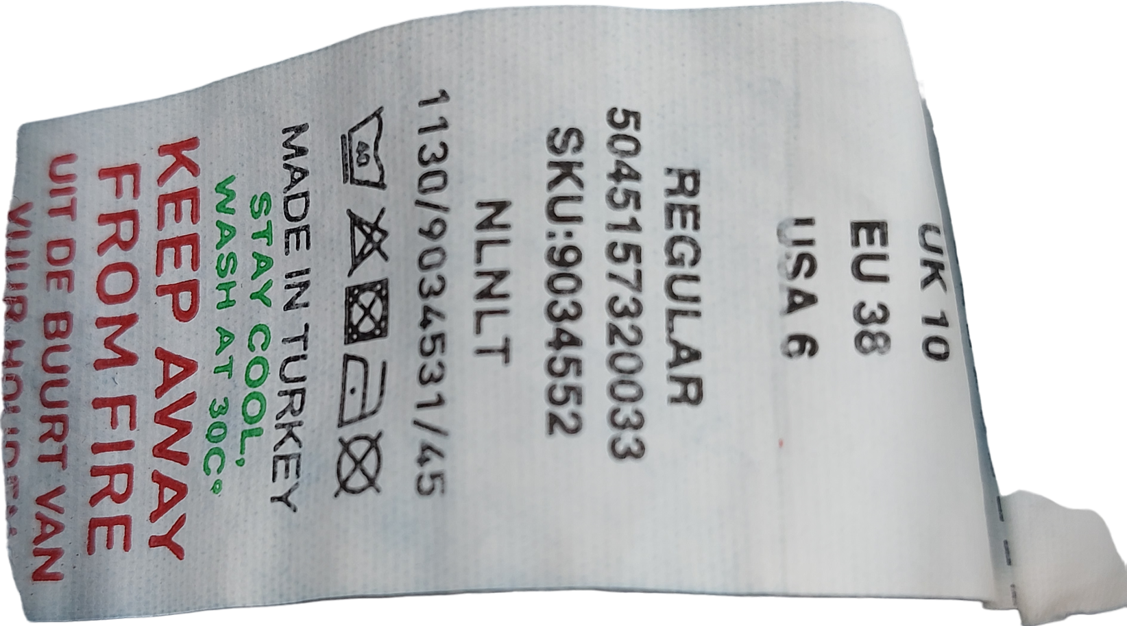 New Look Blue Honey Skater Turn Up Jean UK 10