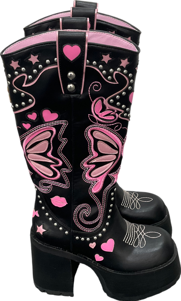 Dolls Kill x Bratz Black The Wild West Platform Boot UK 5 EU 38 👠