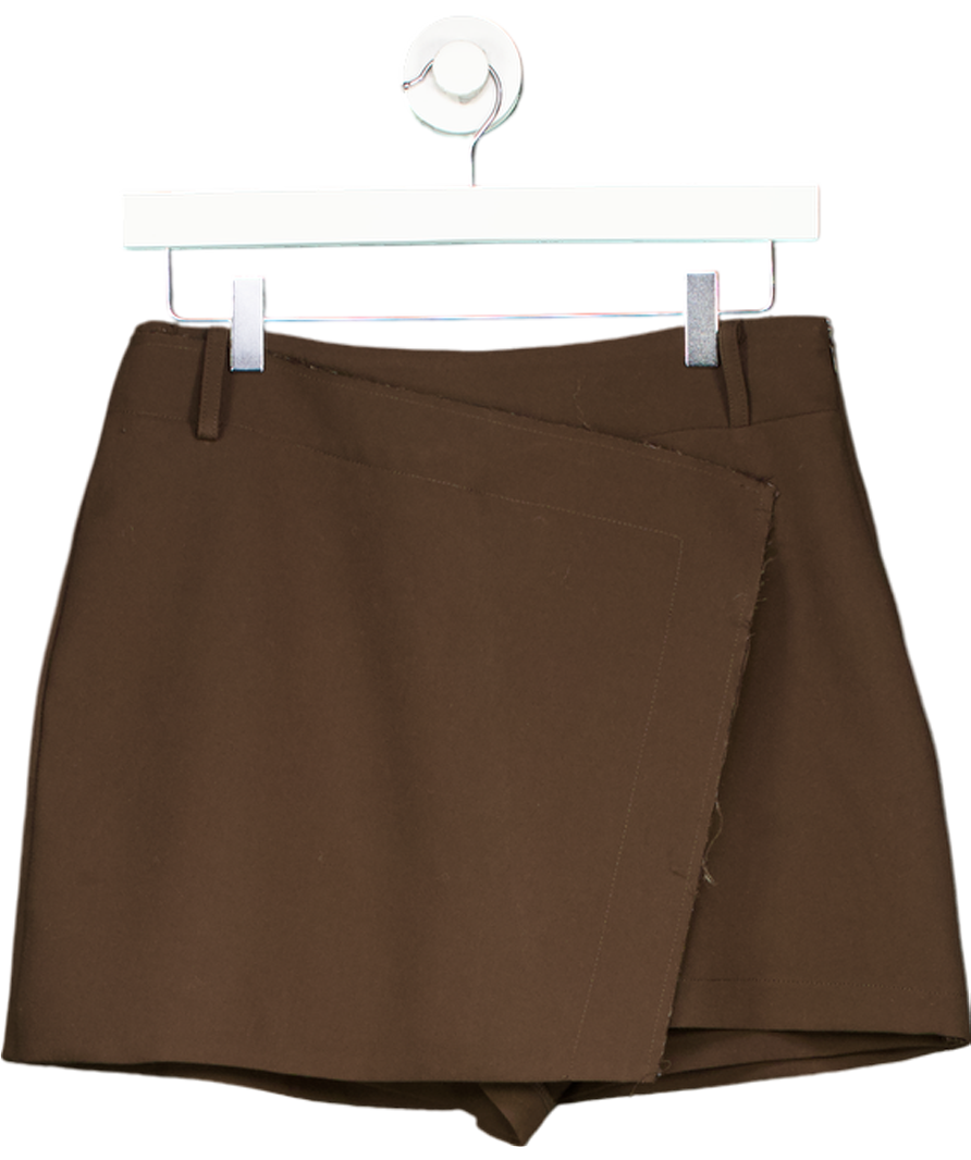 DISSH Brown Julie Bitter Chocolate Tailored Skort UK 10