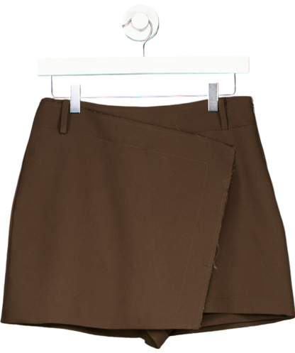 DISSH Brown Julie Bitter Chocolate Tailored Skort UK 10