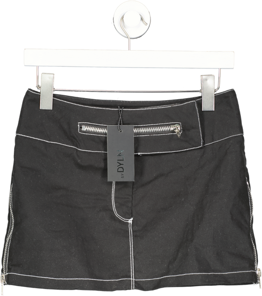 By Dyln Black Vaeda Skirt In Licorice UK XS