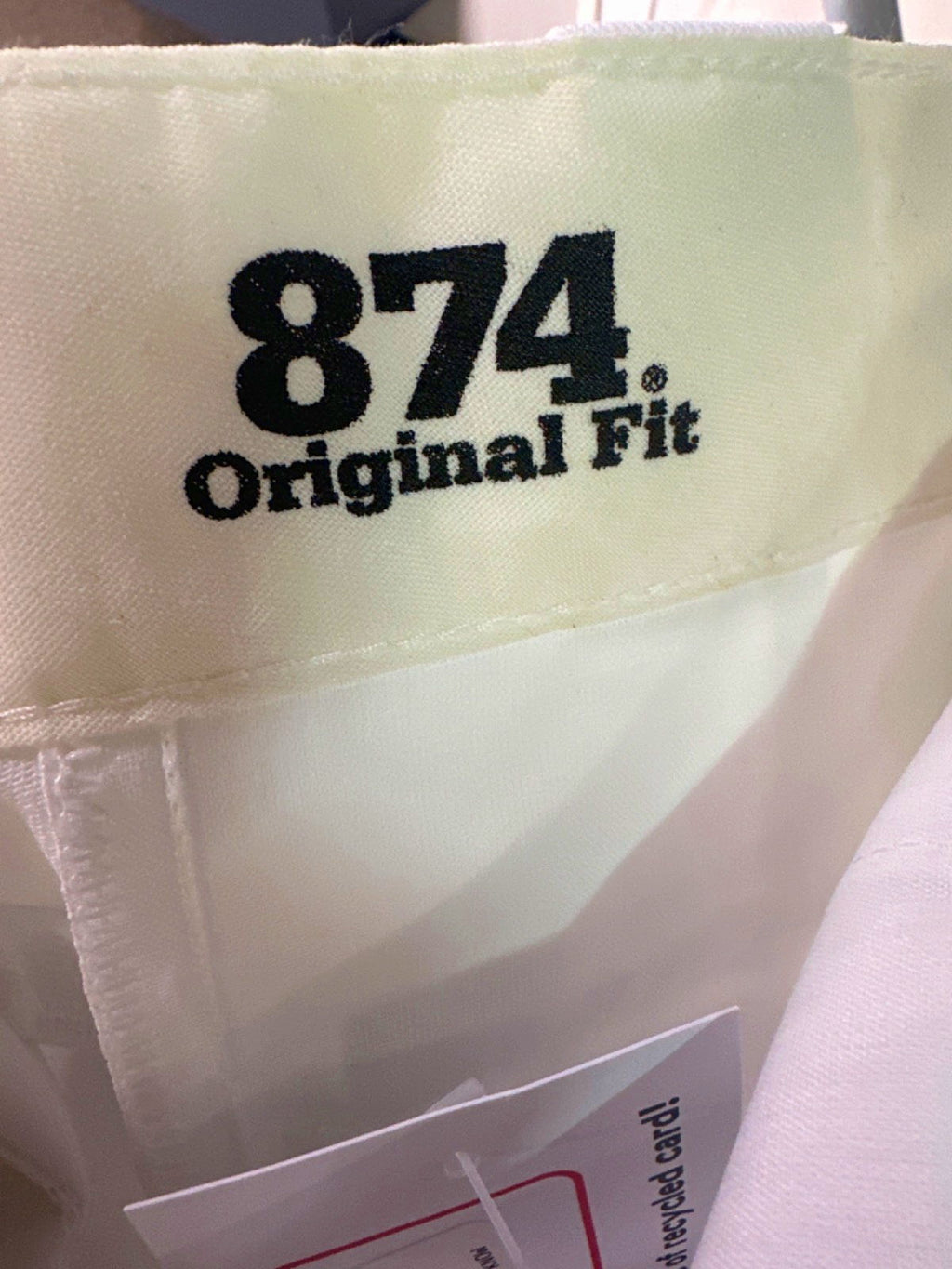 Dickies White 874 Original Fit Trousers UK 30W