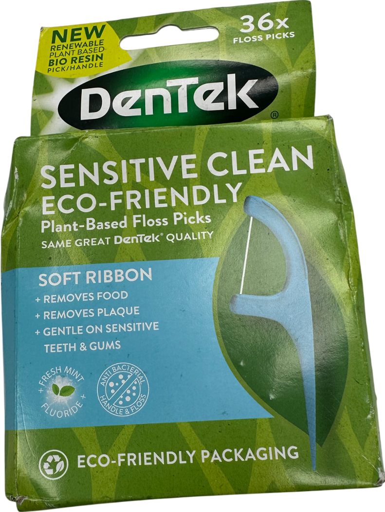 dentek Dentek Eco Triple Clean Plant Based Floss Picks 36 floss picks