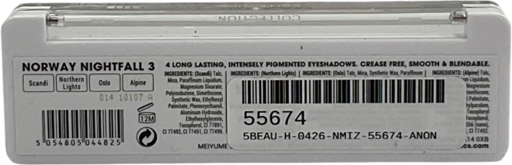 collection Mini Eyeshadow Palette Norway Nightfall 3 One size
