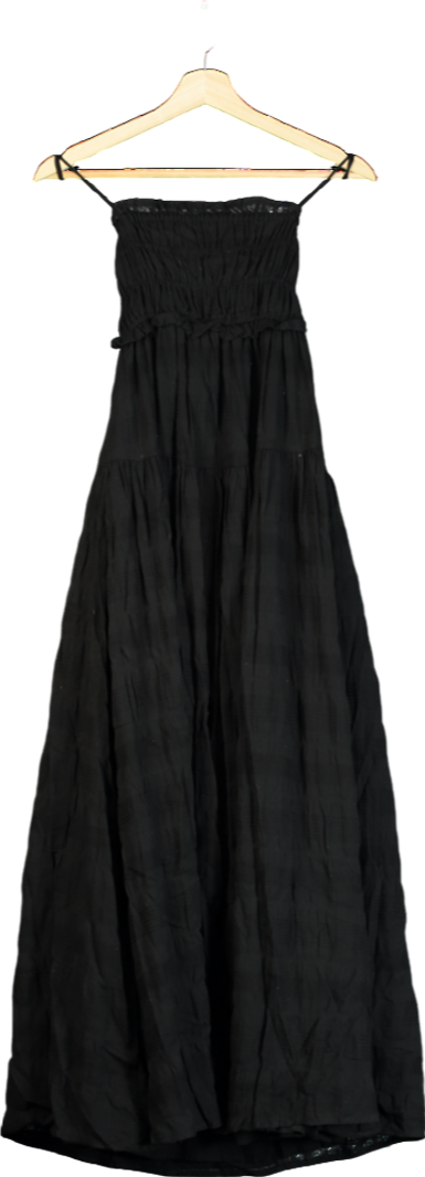 Kivari Black Rylan Maxi Dress UK 6