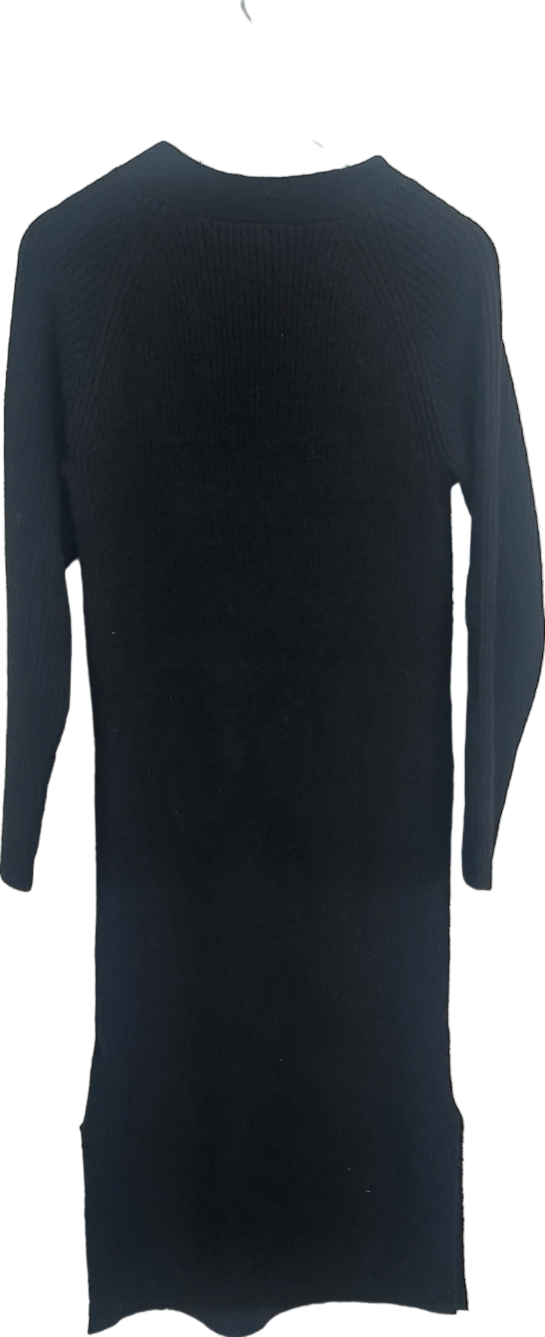 Ro & Zo Black V Neck Jumper Dress UK 6