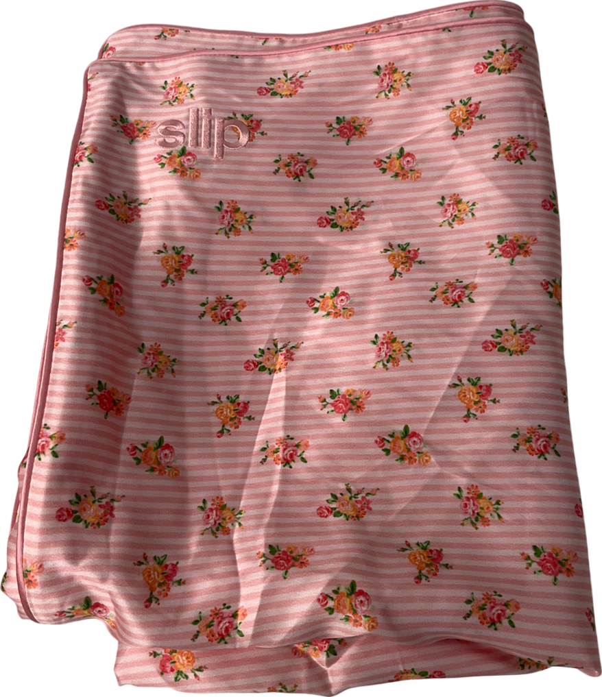 Slip Pink Petal Queen Zippered Pillowcase 100% Silk One Size