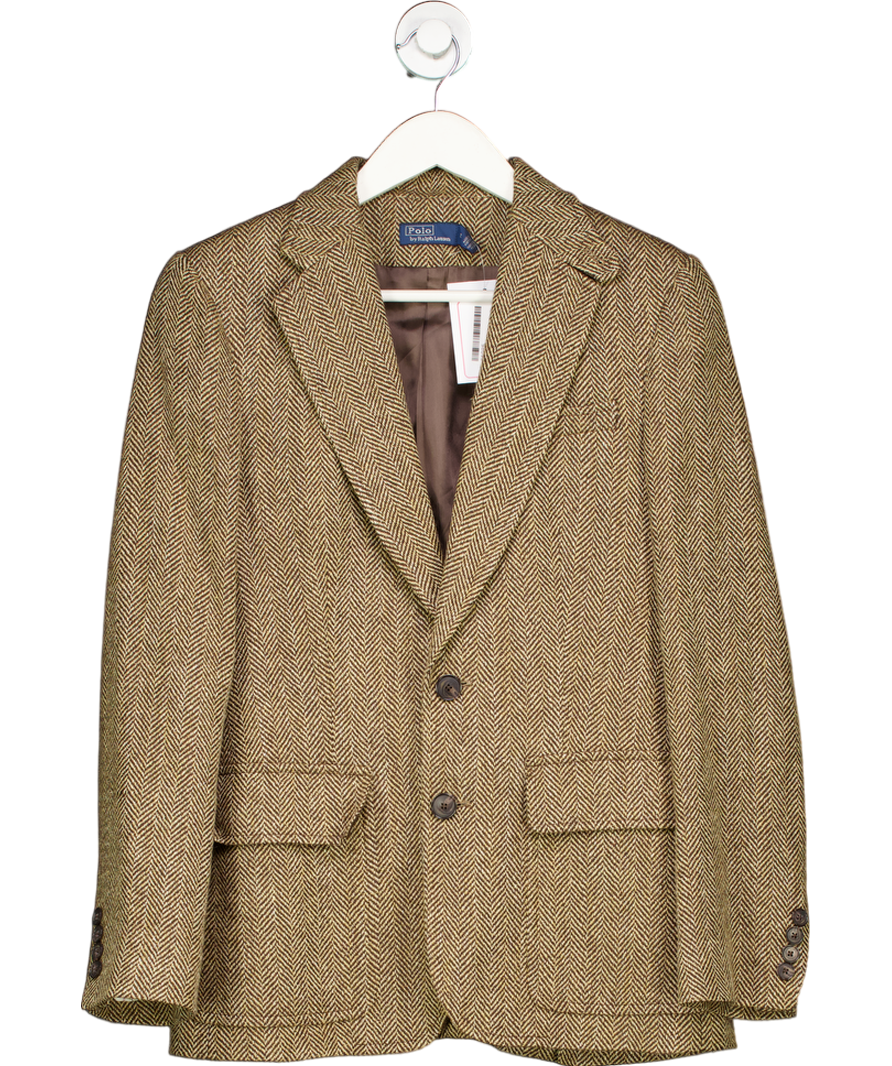 Polo Ralph Lauren Brown The Rl67 Herringbone Jacket UK S